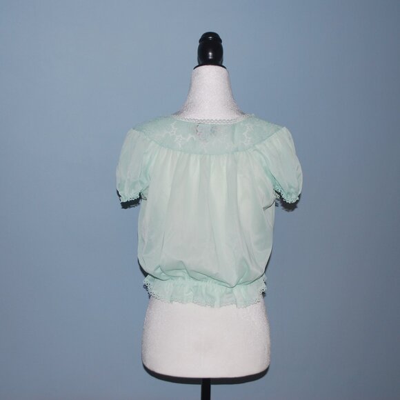 Vintage Mint Green Princess Top - Picture 5 of 5